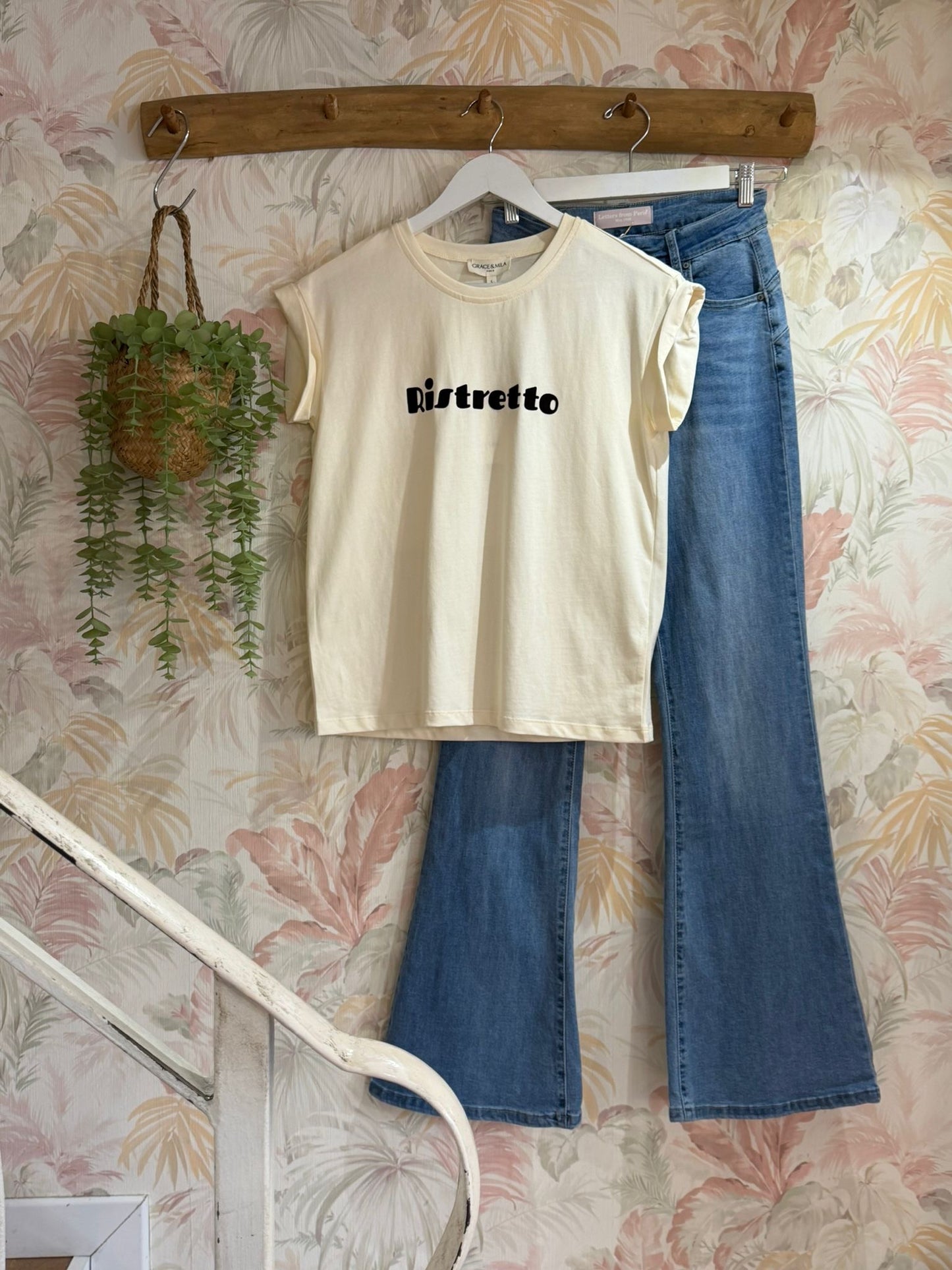 T-shirt stampa Ristretto - MARRONE