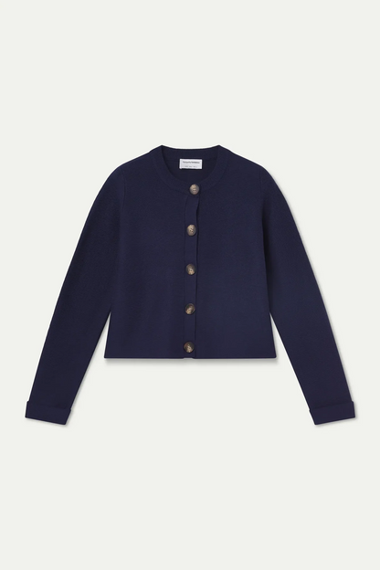 Cardigan manica lunga - BLU