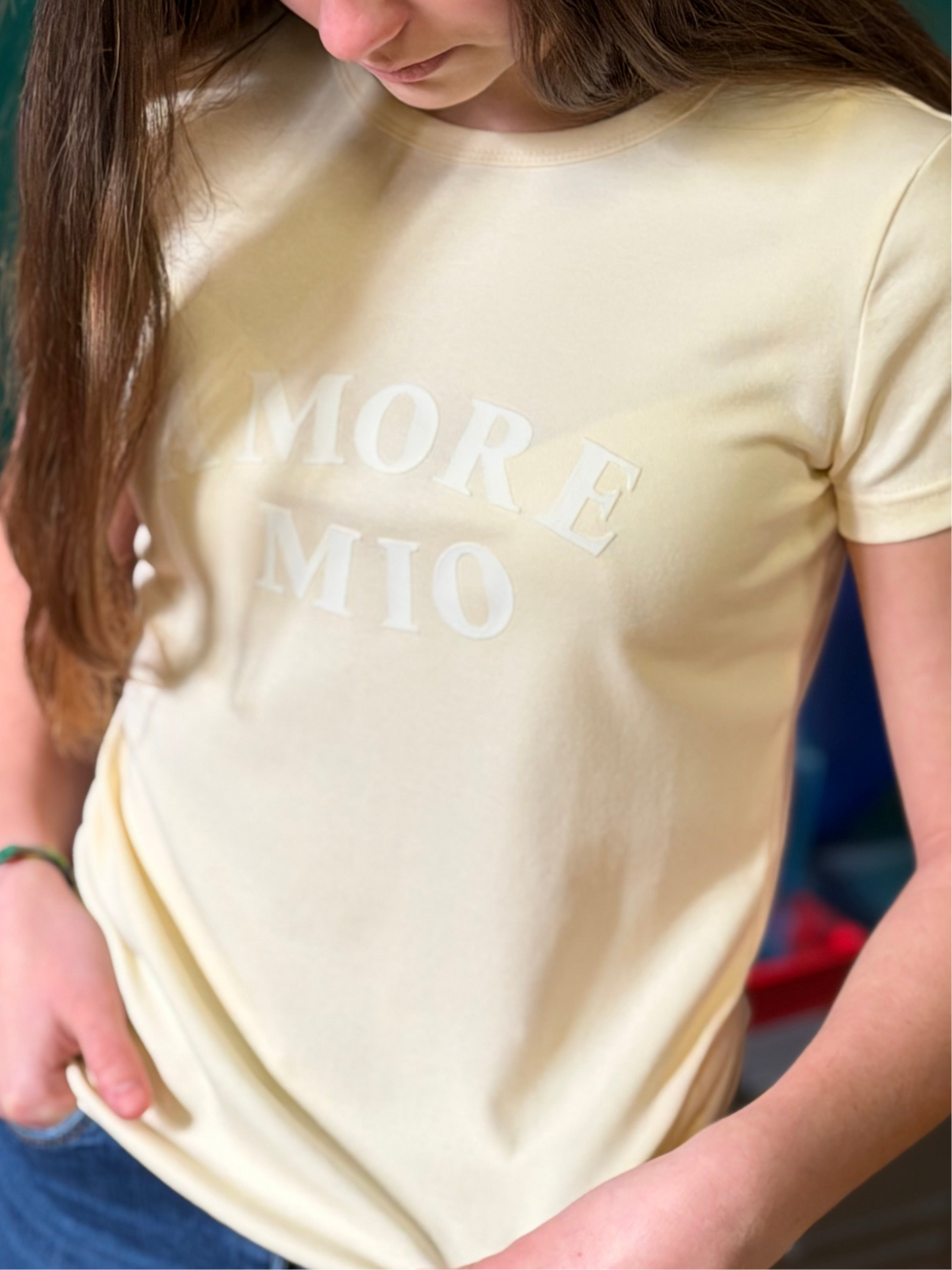 T-shirt stampa Amore Mio - VANILLE