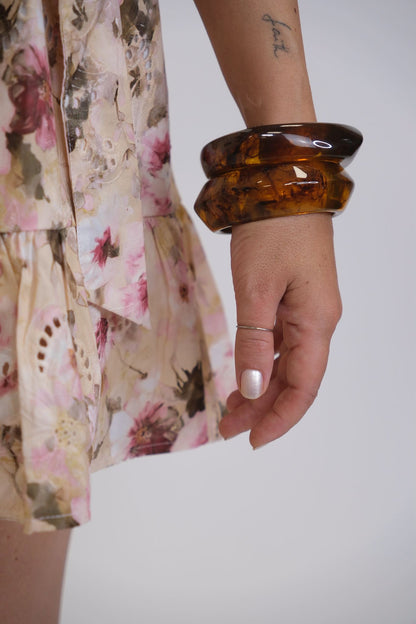Bracciale Quadrato Smussato - AMBRA