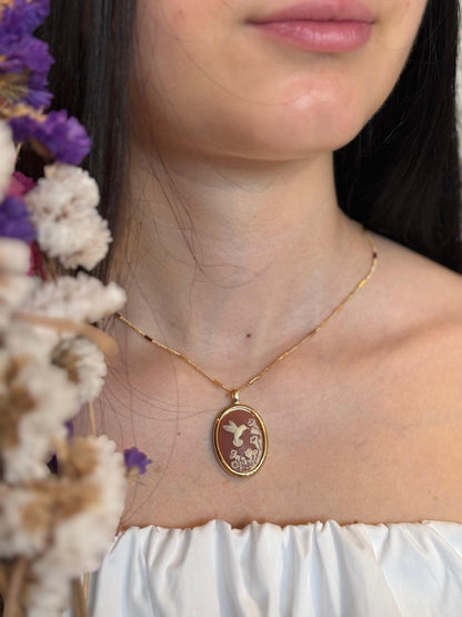 Collana vintage - MARRONE
