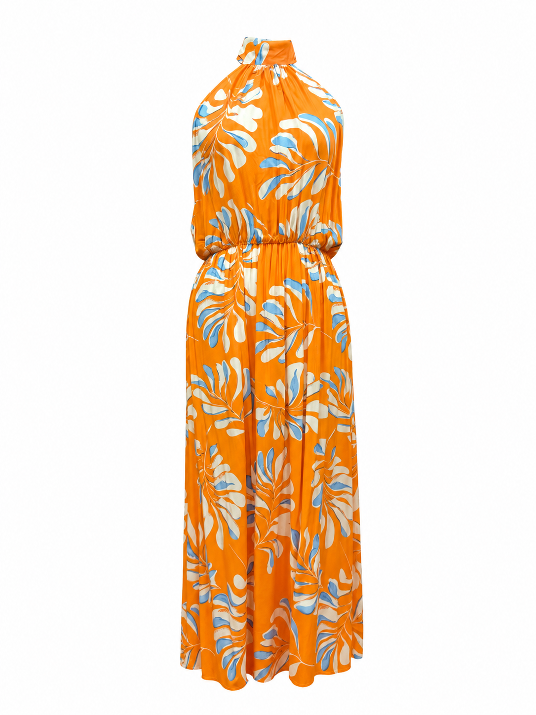 Abito fantasia fiori - ARANCIO