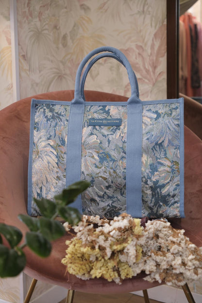 WEEKEND pattern bag - LIGHT BLUE