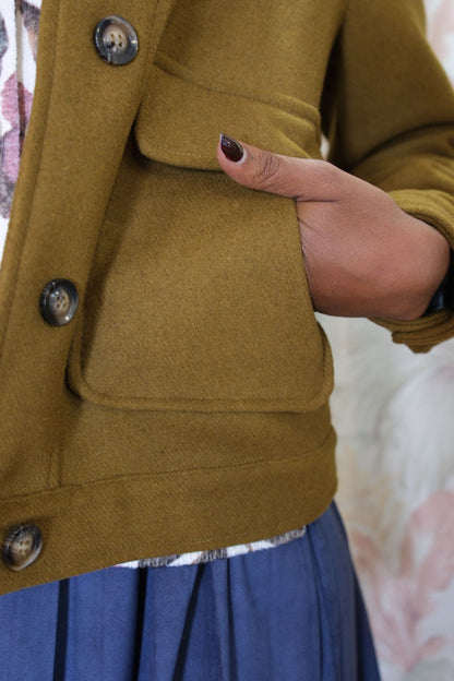 Giacca con tasche - SENAPE