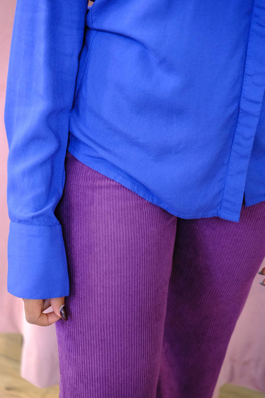 Pantaloni eleganti in velluto - VIOLA