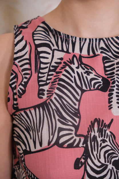 Abito 51C/43013 Zebre Lungo - ROSA