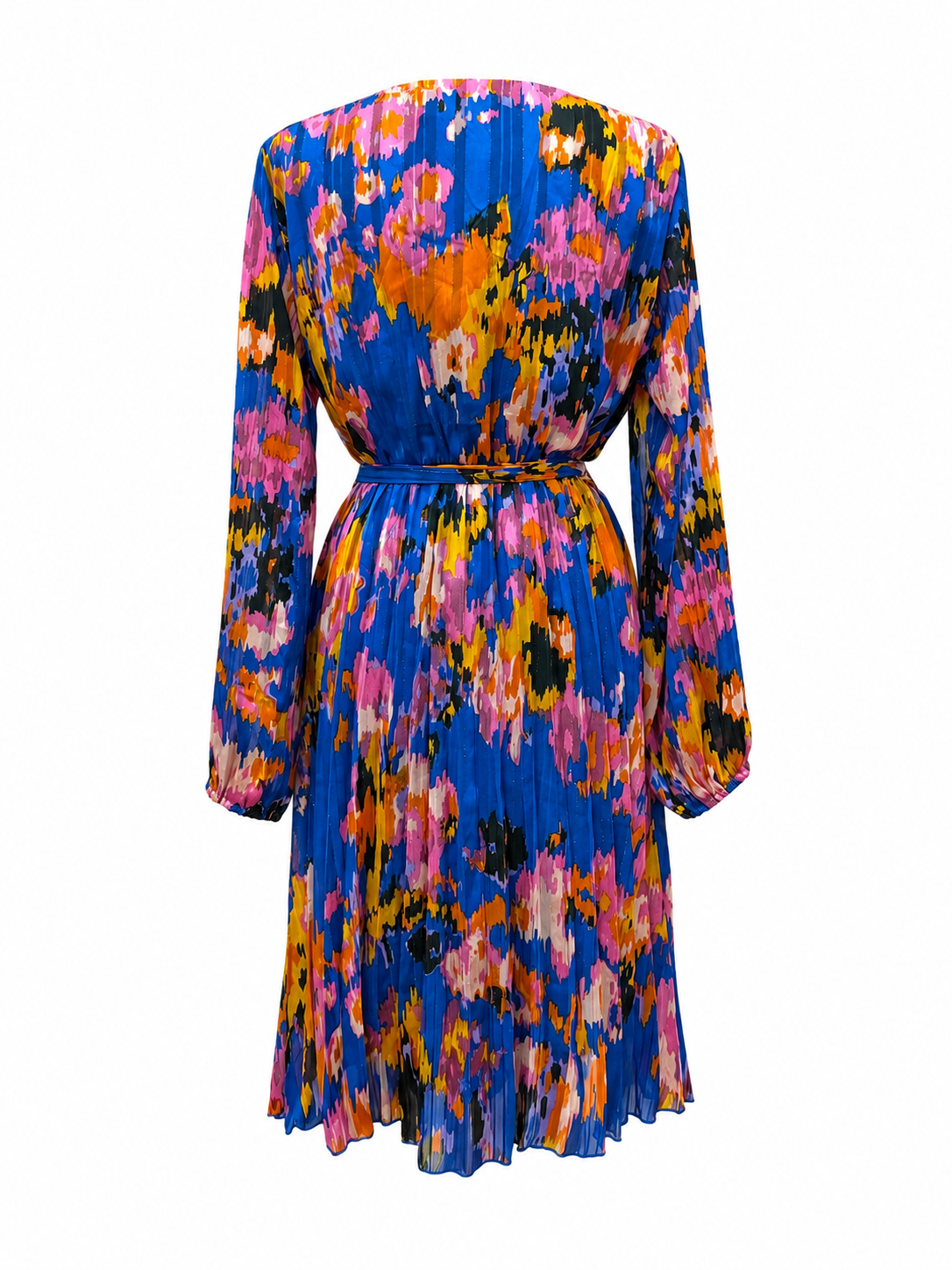 Abito fantasia astratta floreale - BLUE