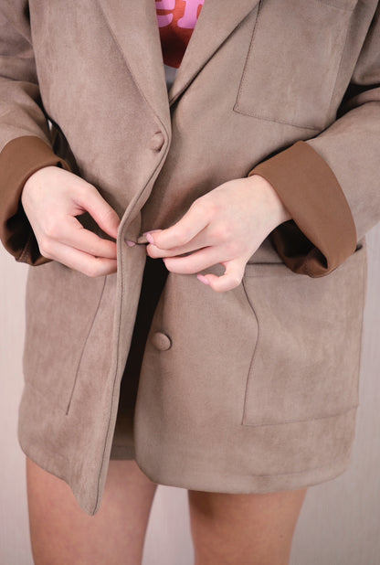 Blazer 11046 Effetto Sued - SABBIA