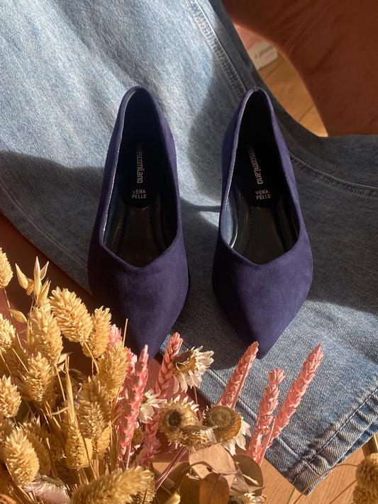 Decollete camoscio - BLUE
