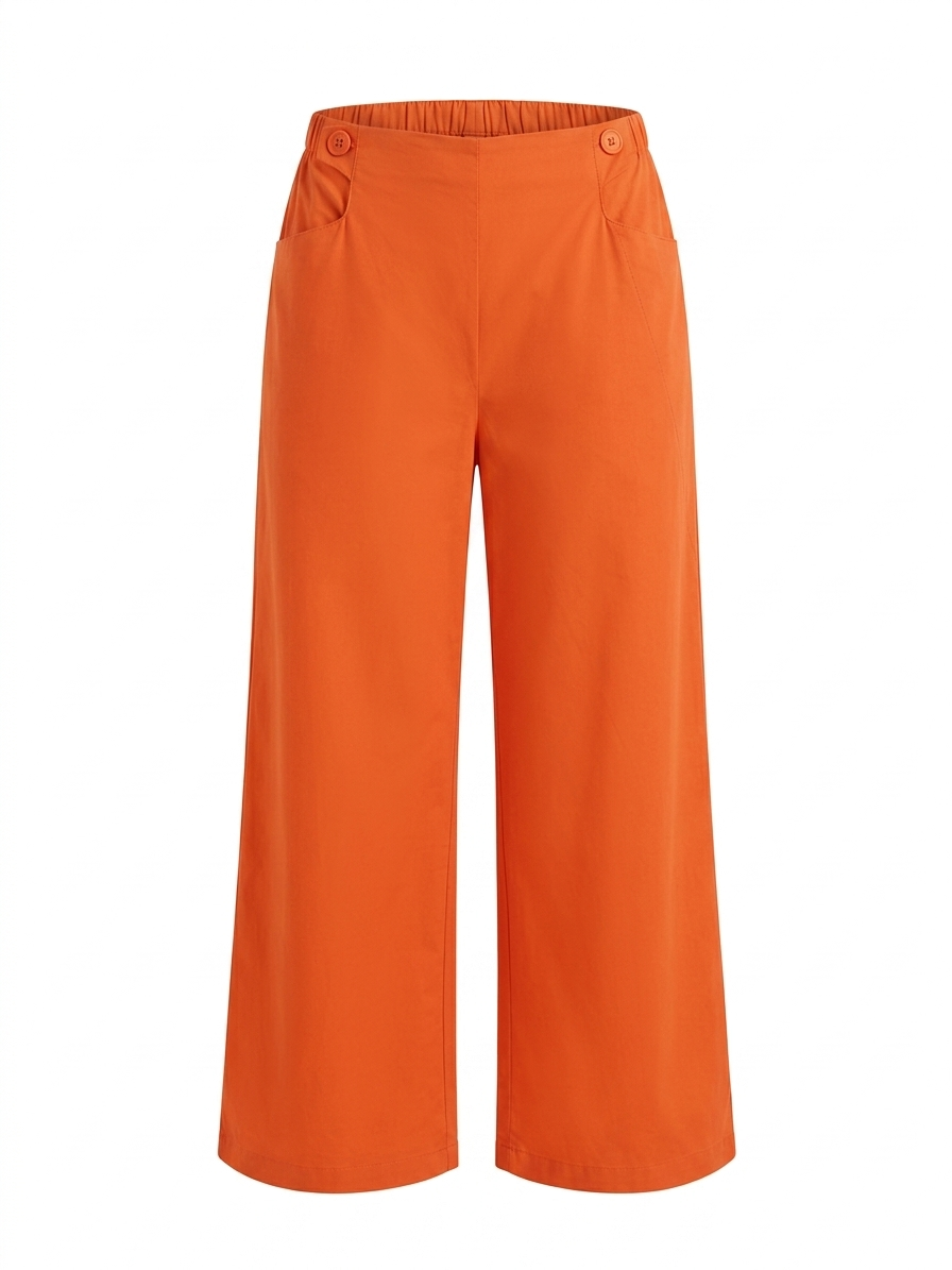 Pantalone tinta unita - ARANCIONE