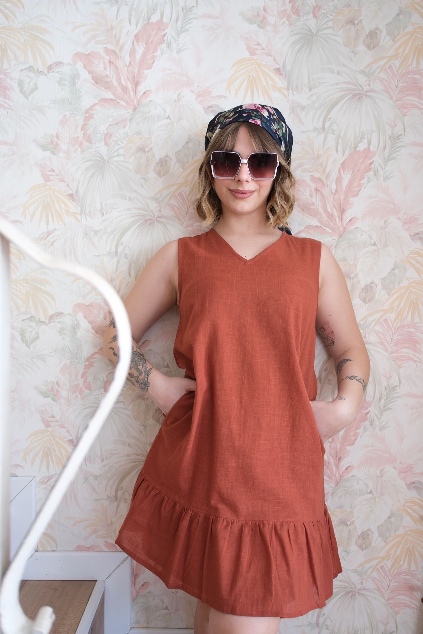Short dress balze - RUGGINE
