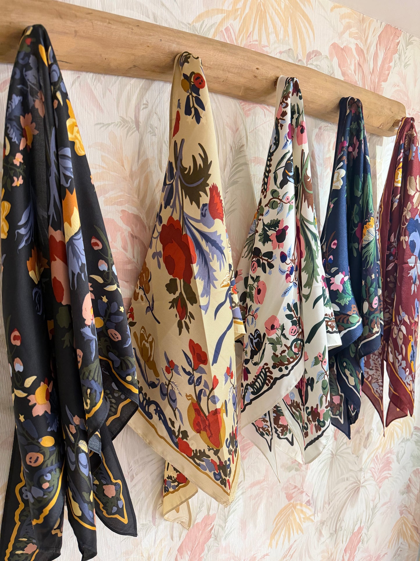 Foulard fantasia fiori - GIALLO