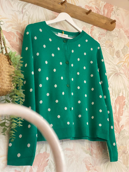 Cardigan 51C/10234 pois - VERDE