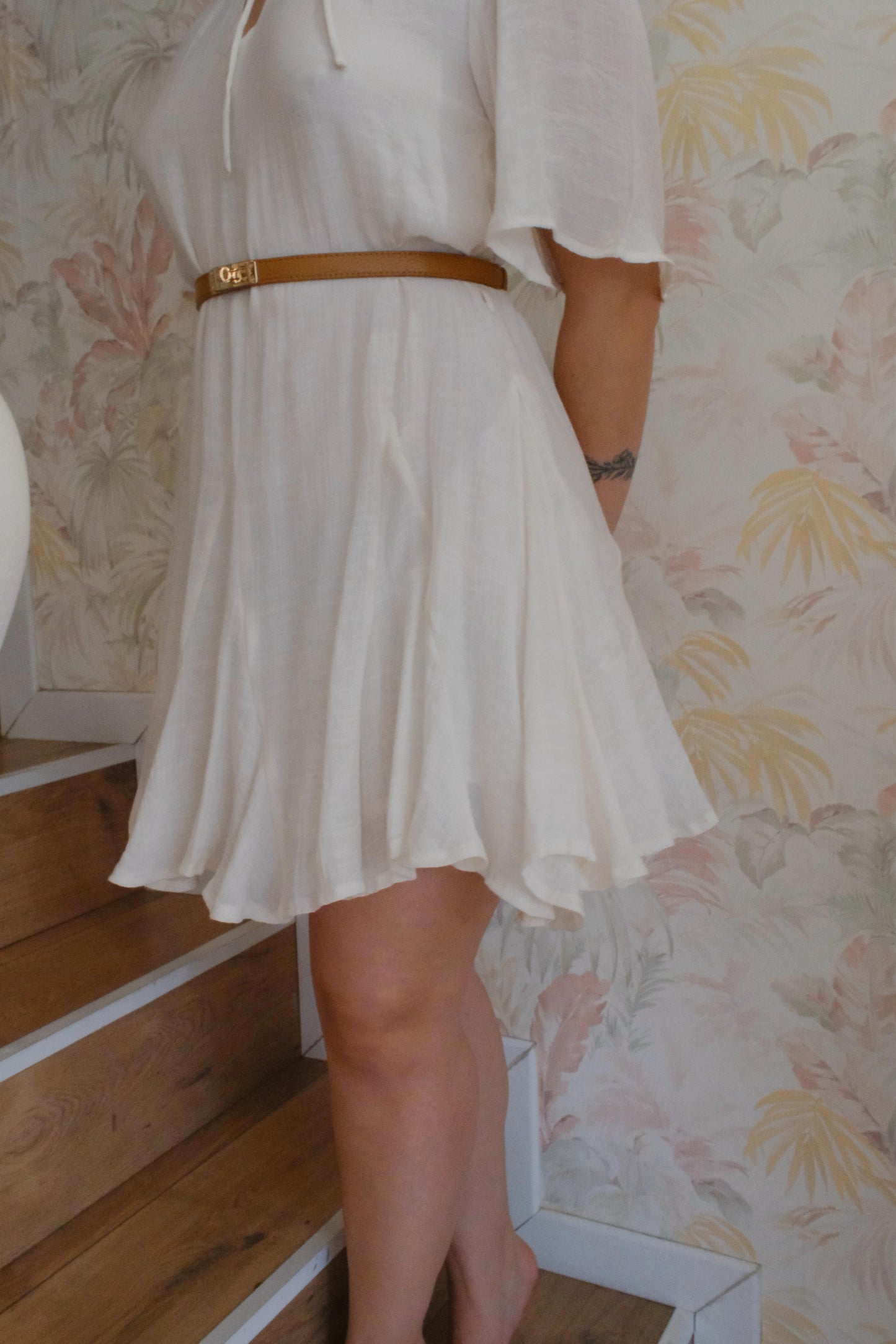 Abito maniche corte - BEIGE