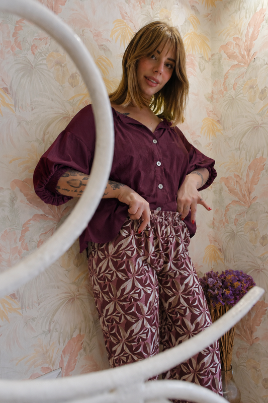 Blusa con bottoni - VINACCIA