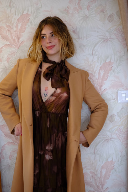 Cappotto Colma con cintura - CARAMELLO