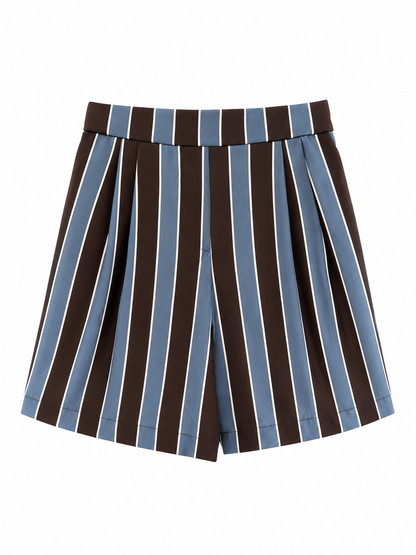Shorts righe - AZZURRO