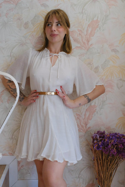 Abito maniche corte - BEIGE