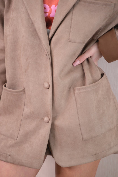 Blazer 11046 Effetto Sued - SABBIA
