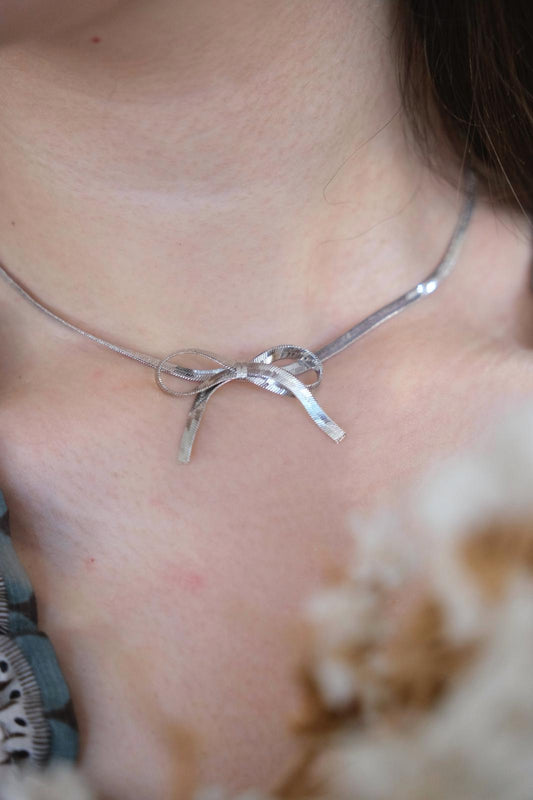 Collana fiocco - ARGENTO