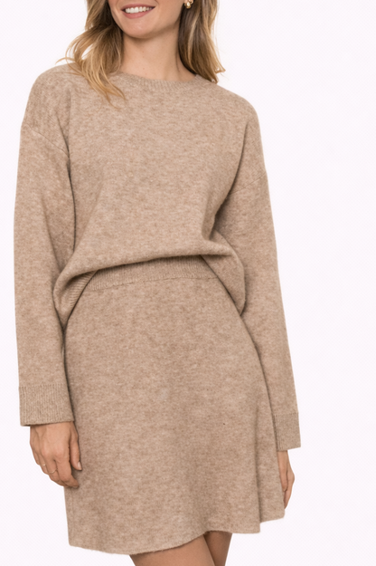 Maglia e gonna - TAUPE