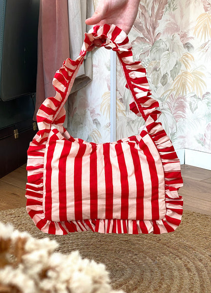 Borsa 51C/40015 Righe - rossa