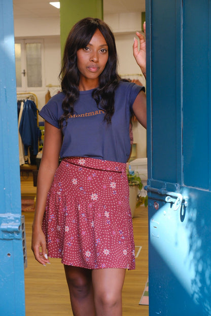 T-shirt stampa Montmartre - BLUE