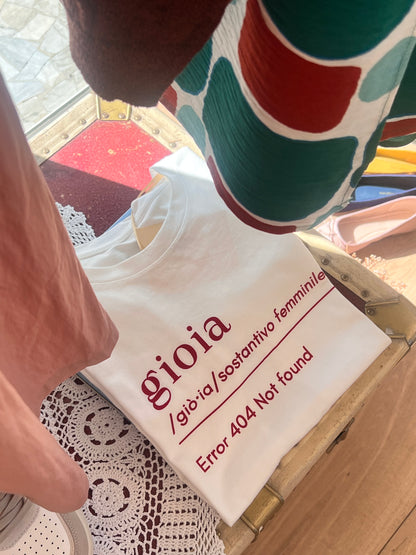 T-shirt GIOIA - BIANCO/rosso