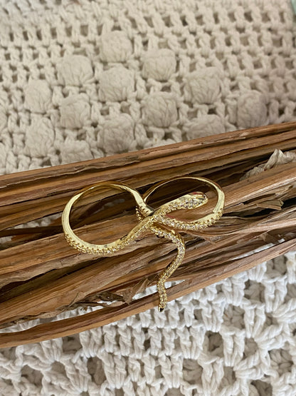 Anello Doppio Serpente - ORO