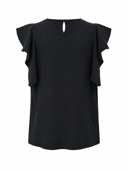 Blusa voulant - NERO