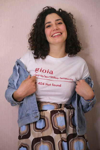 T-shirt GIOIA - BIANCO/rosso