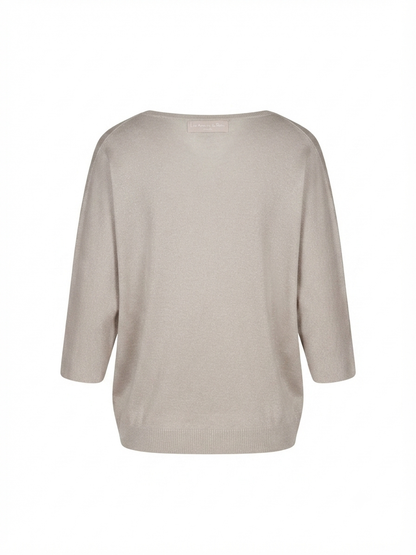 Blusa tinta unita - BEIGE