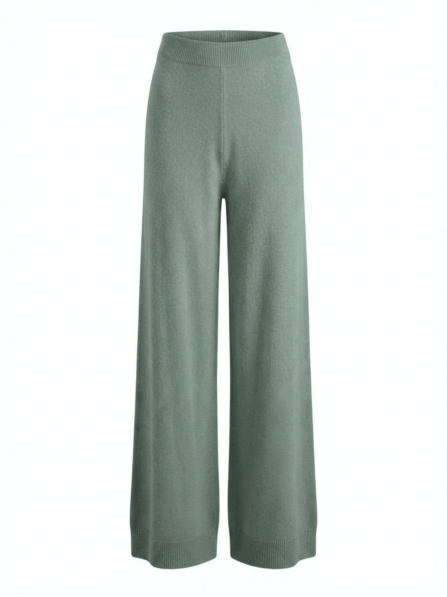 Pantalone tinta unita - VERDE SALVIA