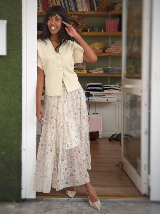 Gonna lunga floreale - STAMPA FIORI