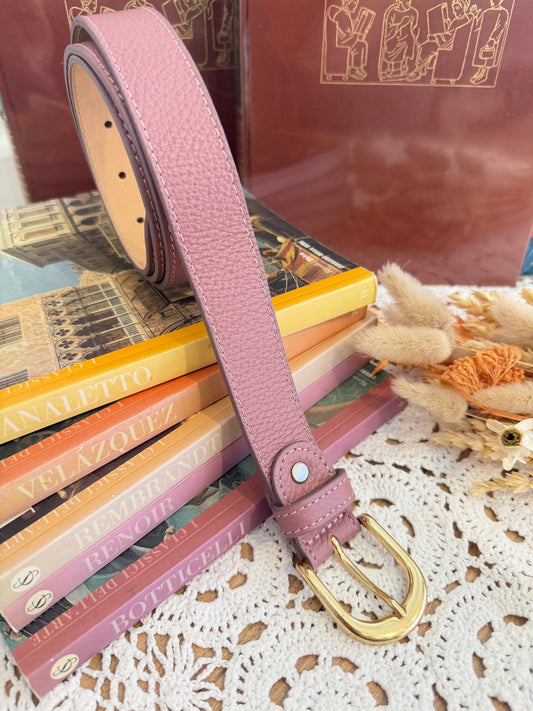 Cintura in pelle - LAVANDA