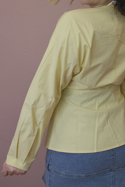 Blusa incrocio - GIALLO