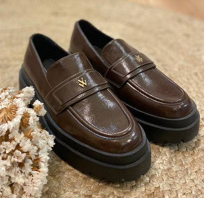 Mocassino 2401 platform - MARRONE