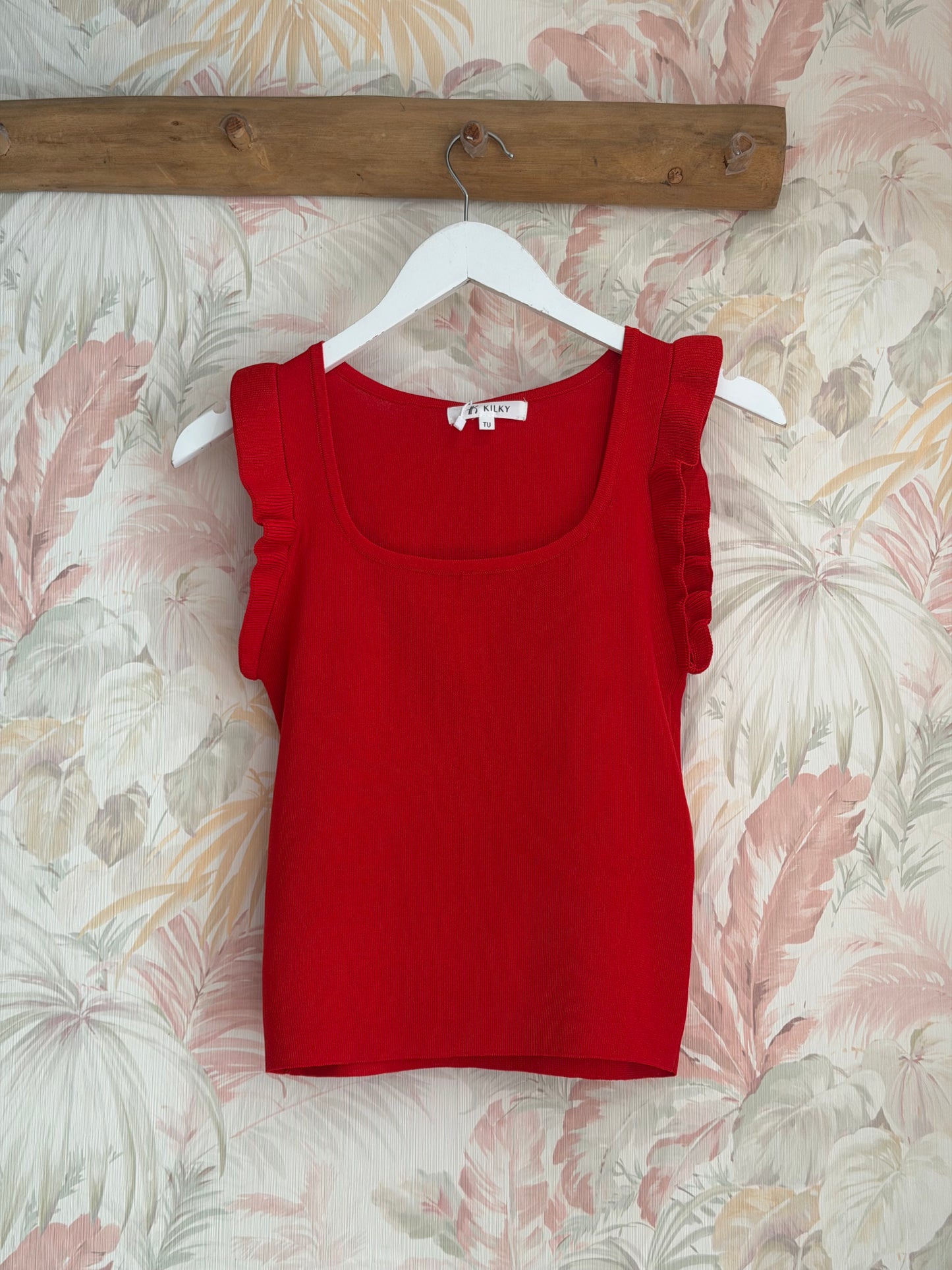 Top YP1388 tinta unita - ROSSO