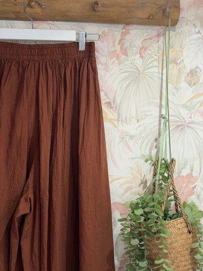 Pantalone gamba larga - RUGGINE