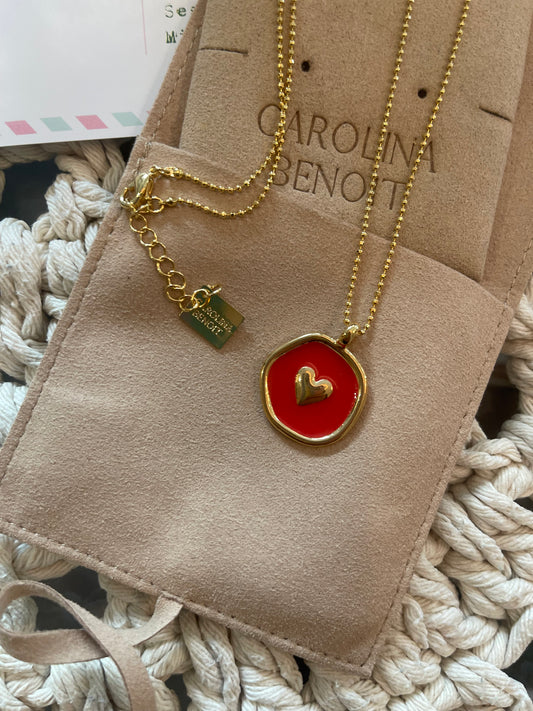 Collana 0015 cuore - ROSSO