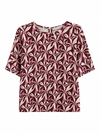 Blusa fantasia - BORDEAUX