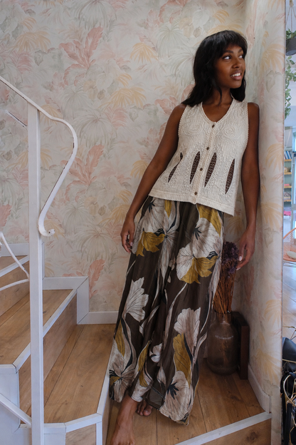 Pantalone fantasia - MARRONE