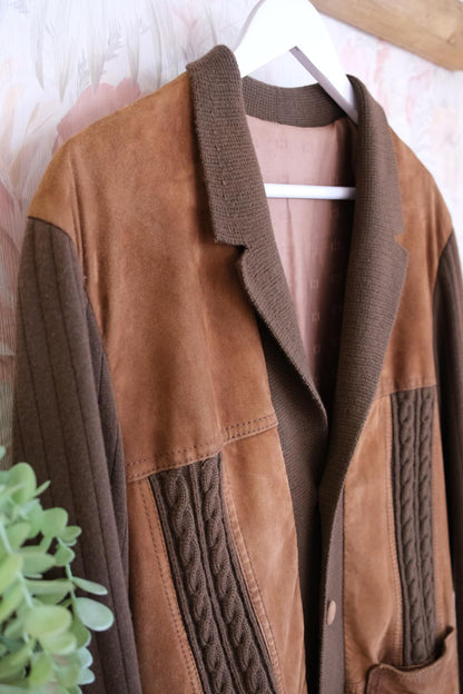 Bomber Vintage in Maglia - MARRONE