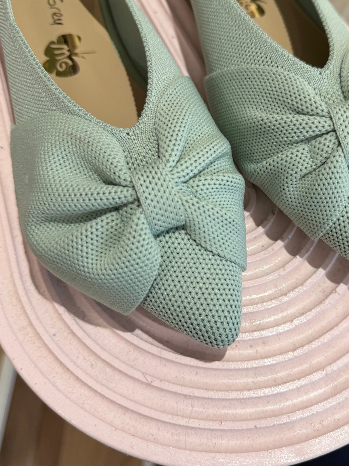 Ballerina fiocco - VERDE SALVIA