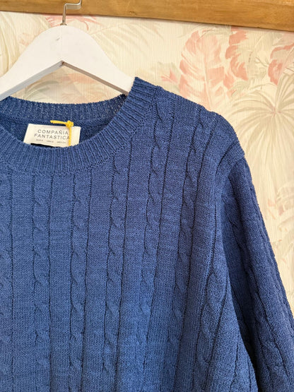 Maglia 51C/10319 Semplice Lavorato - BLUE DENIM