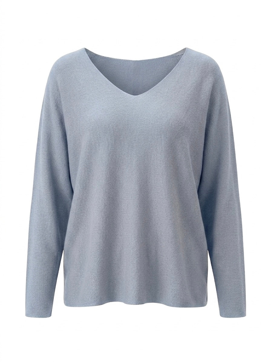 Blusa tinta unita - GHIACCIO