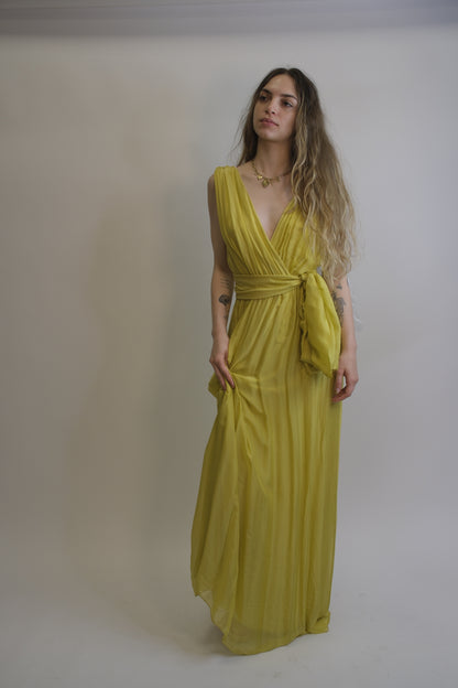 Abito Aluse Basic - GIALLO LIME