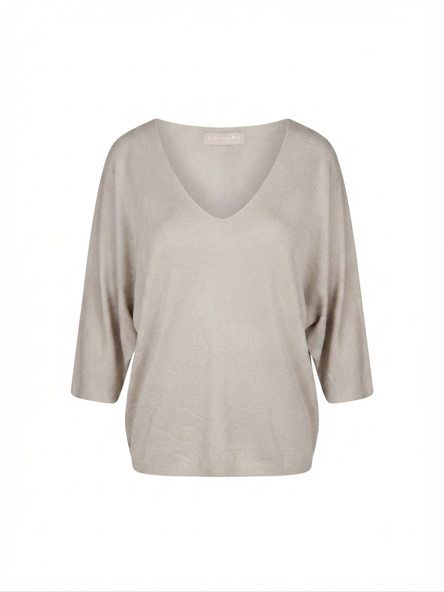 Blusa tinta unita - BEIGE