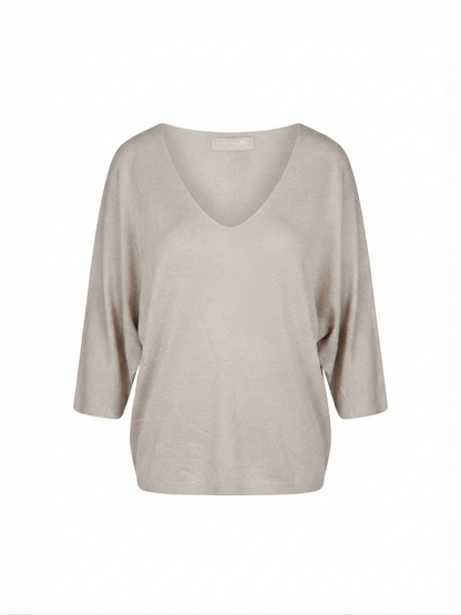 Blusa tinta unita - BEIGE