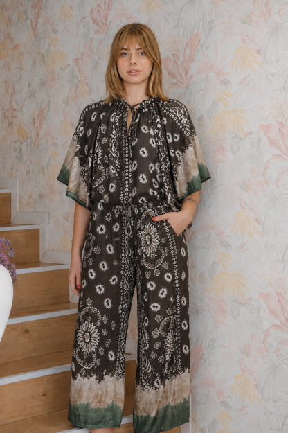 Pantalone bandana - MARRONE